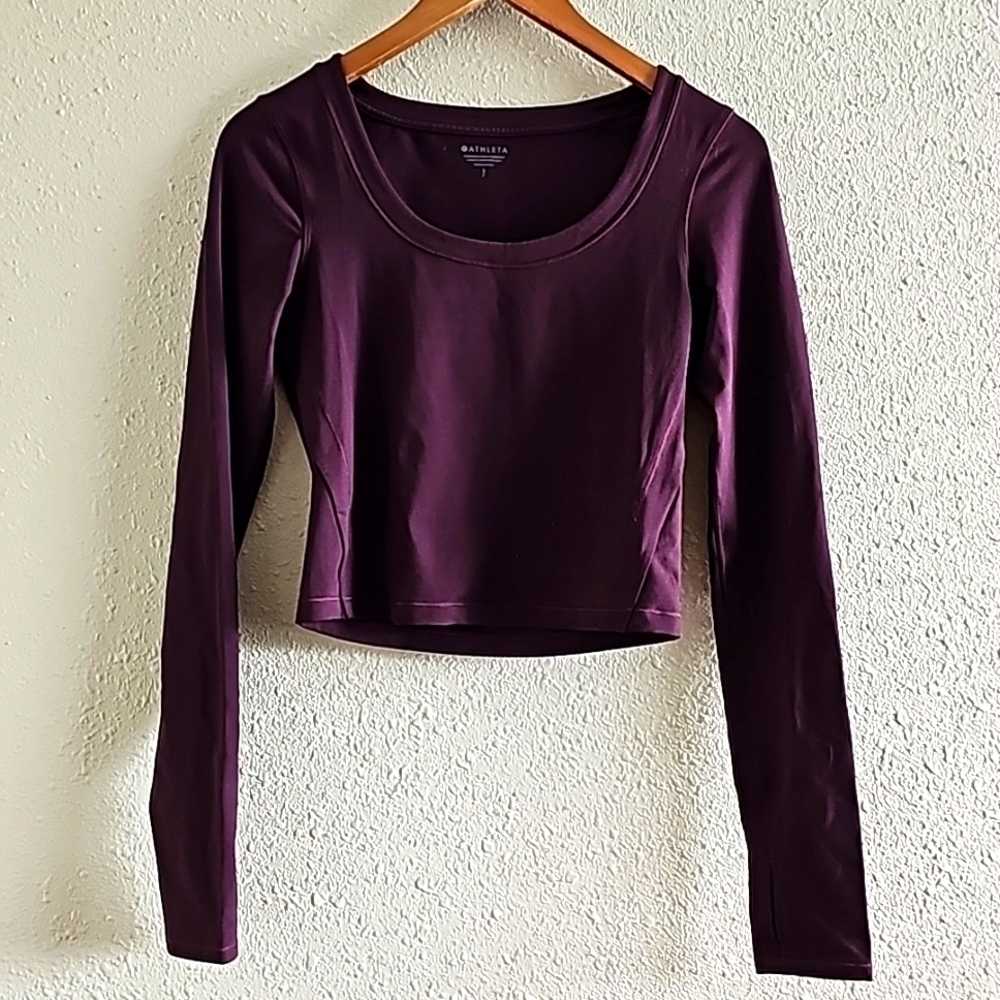 Athleta Purple Sport Cropped Top